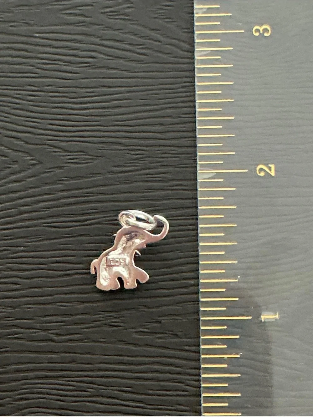 NEW 925 Peruvian Sterling Silver Lucky Elephant Pendant Charm 0.4